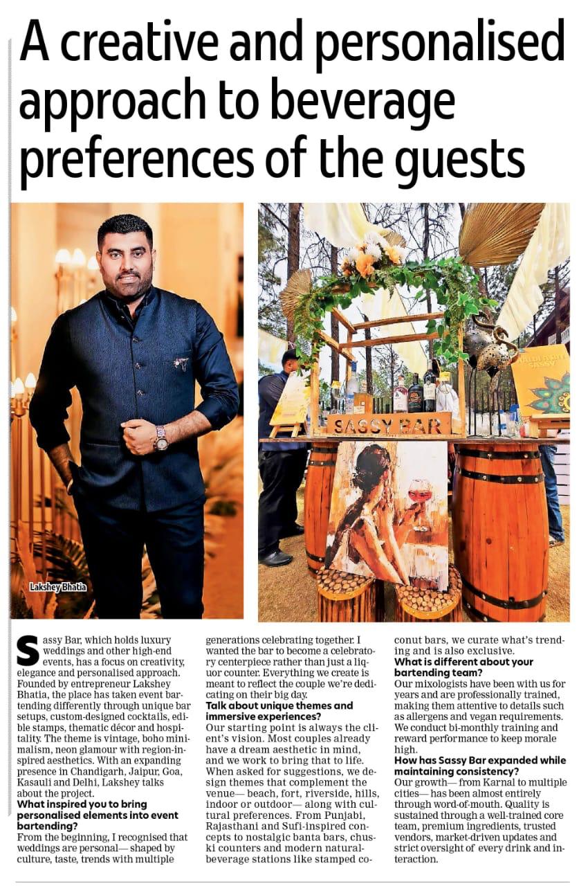 Lakshey Bhatia - Founder of sassy.bar